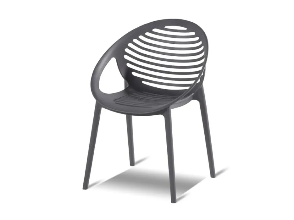 Hartman Romeo Stacking stoel-Donker grijs Flitsaanbieding