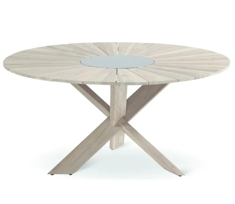 Actieprijs Hartman Provence Crossleg tafel-Licht grijs