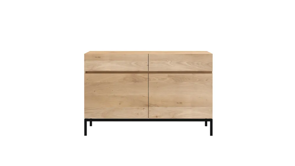 Ethnicraft Ligna eiken black dressoir -110x45 cm Hoge Kwaliteit