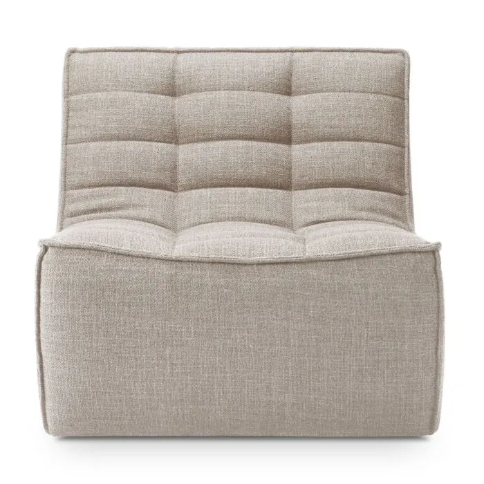 Ethnicraft N701 Sofa fauteuil-Beige Lage Kosten