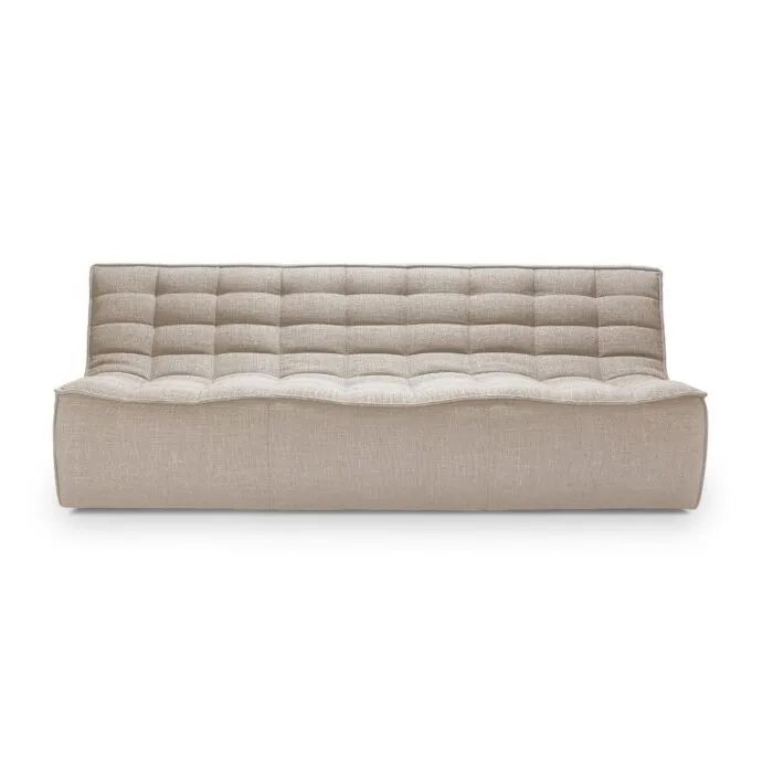 Ethnicraft N701 Sofa 3-zits bank-Beige Fabrieksprijs