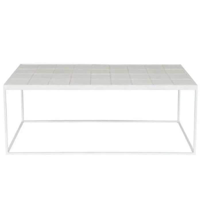 Beste Prijs Zuiver Glazed salontafel-Wit