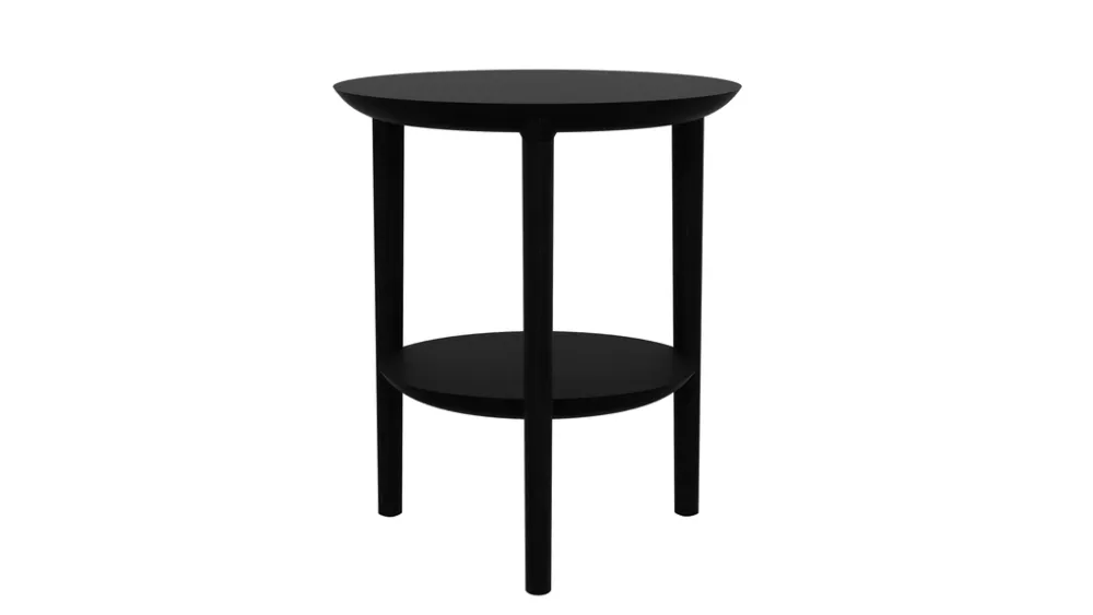 Snelle Levering Ethnicraft Bok black bijzettafel