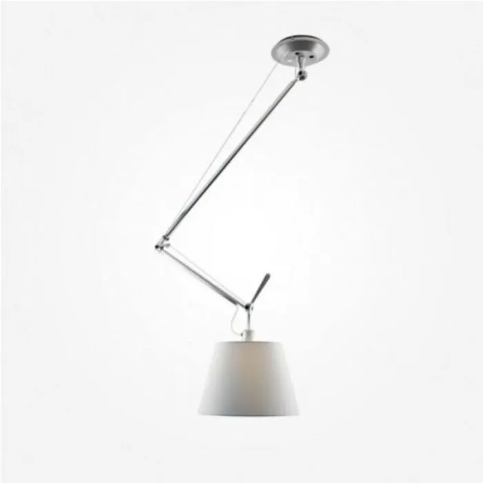 Nu Kopen Artemide Tolomeo Sospensione Decentrata hanglamp-Satijn grijs-∅ 36 cm