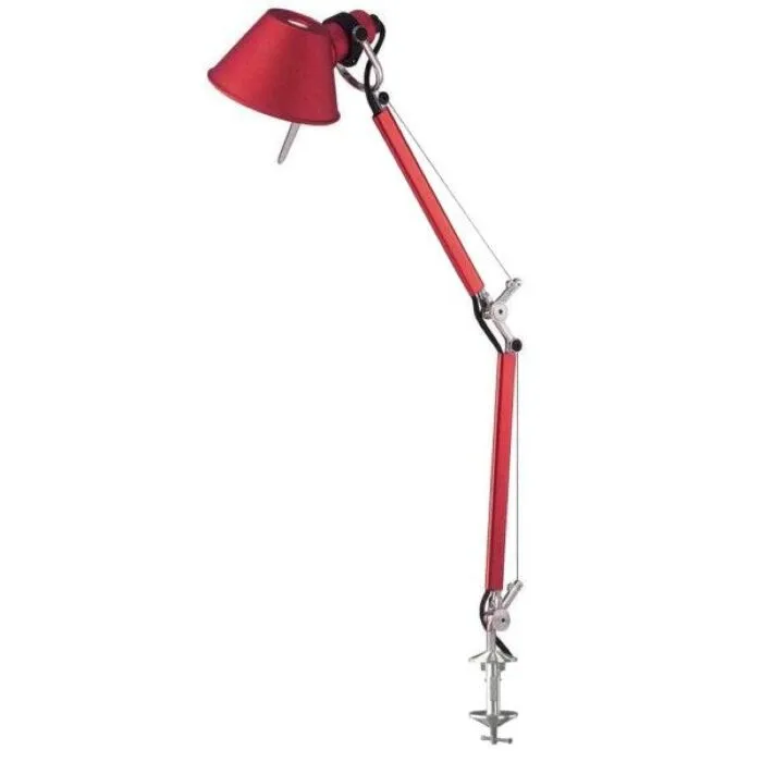 Artemide Tolomeo Micro lamp met tafelklem-Rood Goedkoop