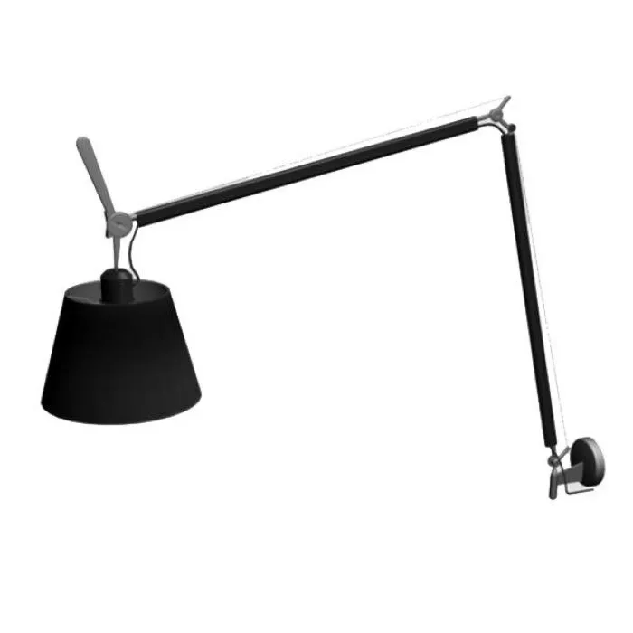 Artemide Tolomeo Mega parete wandlamp dimmer zwart-Kap ∅36 cm Gecertificeerd