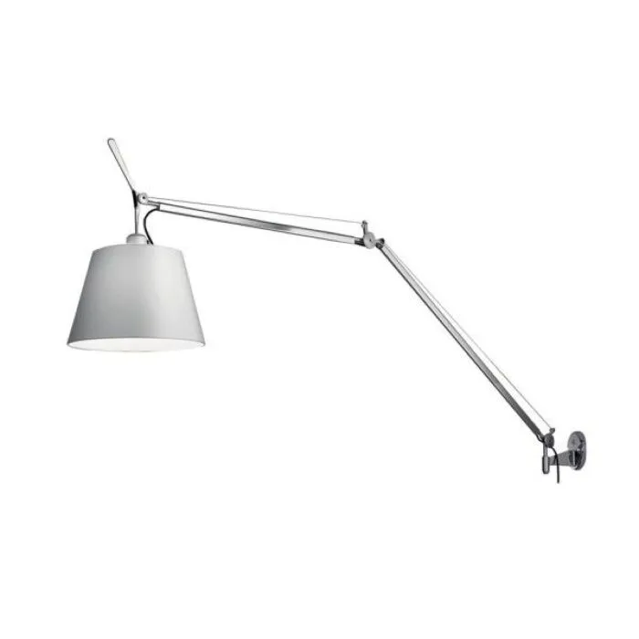Artemide Tolomeo Mega parete wandlamp met dimmer-Satijn grijs-Kap ∅32 cm Koopje
