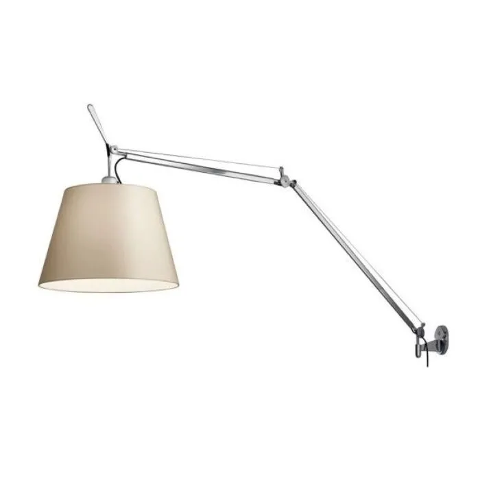 Artemide Tolomeo Mega parete wandlamp met dimmer-Perkament-Kap ∅42 cm Nieuw