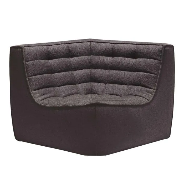 Ethnicraft N701 Sofa corner hoekdeel-Donker grijs Lage Kosten
