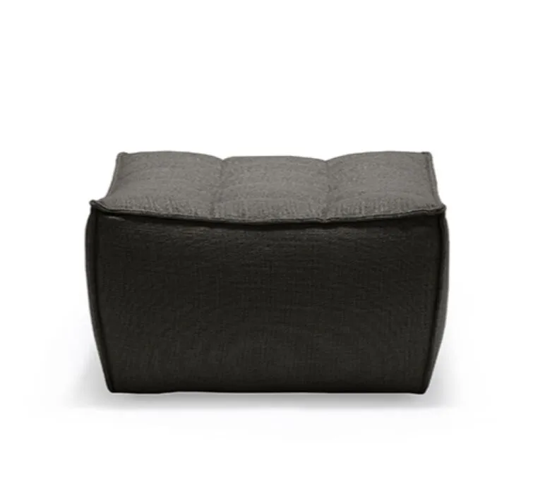 Aanbieding Ethnicraft N701 Sofa Footstool-Donker grijs
