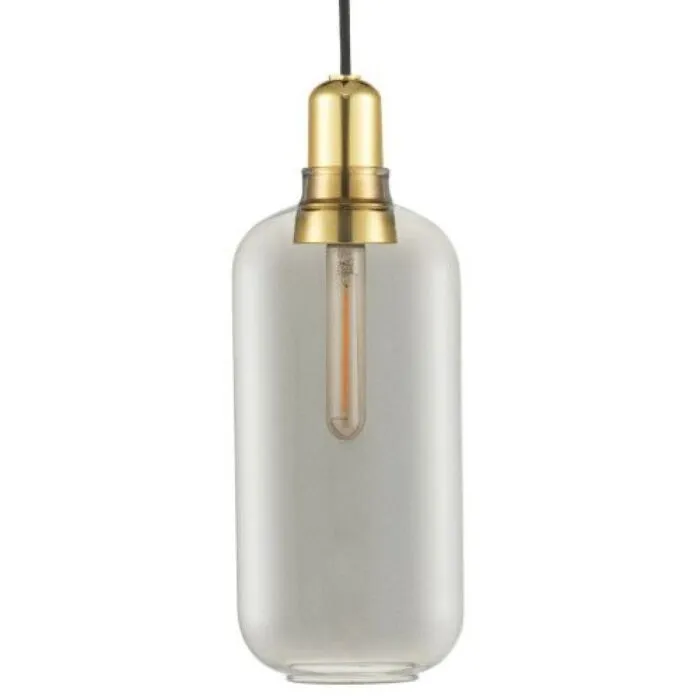 Normann Copenhagen Amp Brass hanglamp large-Smoke Direct Beschikbaar