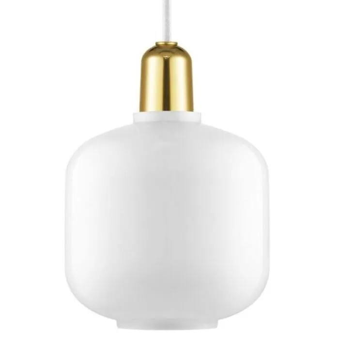 Flitsaanbieding Normann Copenhagen Amp Brass hanglamp small-Wit