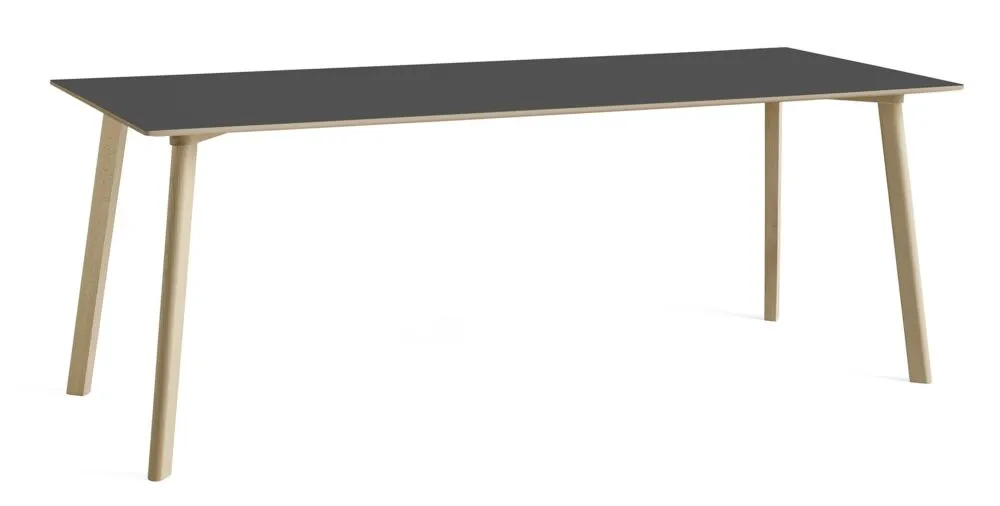 Hay CPH Deux 210 tafel 200x75 poten onbewerkt beuken-Stone grey Merkproduct