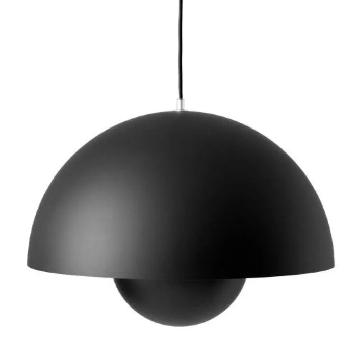 Flitsaanbieding &tradition FlowerPot Big VP2 hanglamp-Mat zwart
