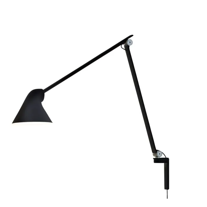 Snelle Levering Louis Poulsen NJP Long Arm wandlamp-Zwart