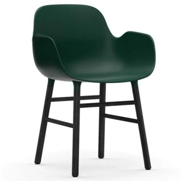 Normann Copenhagen Form Armchair stoel zwart eiken-Groen Koop Vandaag