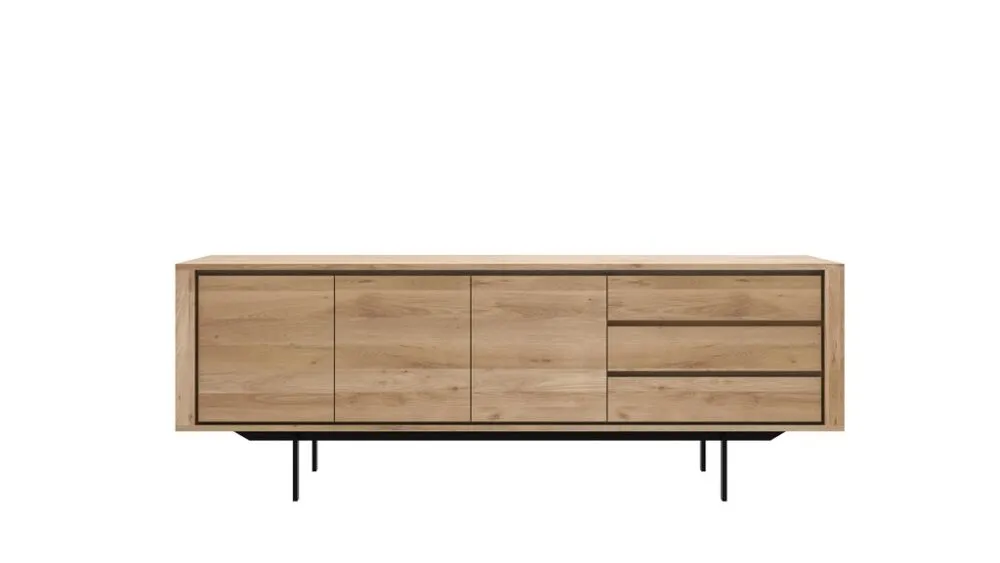 Ethnicraft Shadow Oak Sideboard 3-deurs dressoir Shop Nu