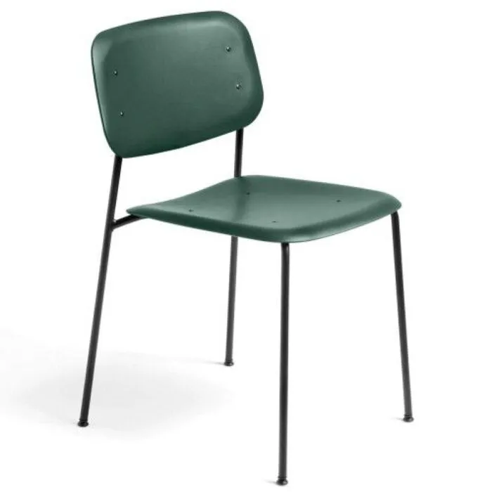 Hay Soft Edge 45 stoel met gepoedercoat onderstel-Hunter groen Bestseller