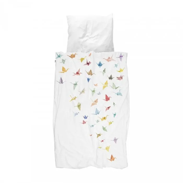 Snurk Crane Birds dekbedovertrek-140x200/220 cm Merkproduct