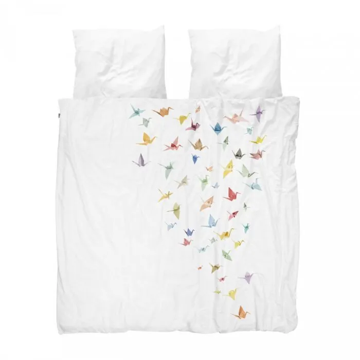 Hoge Kwaliteit Snurk Crane Birds dekbedovertrek-260x200/220 cm