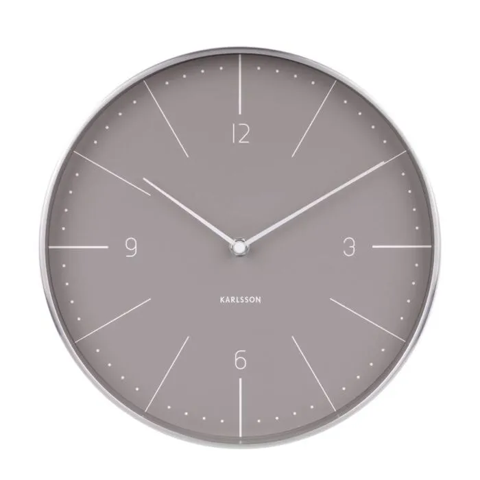 Nieuw Karlsson Normann wandklok-Grijs