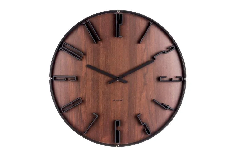 Premium Karlsson Sentient wandklok-Donker bruin