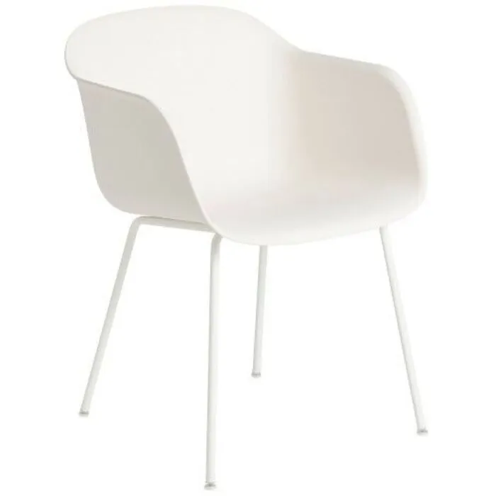 muuto Fiber Tube stoel-Wit Must-Have