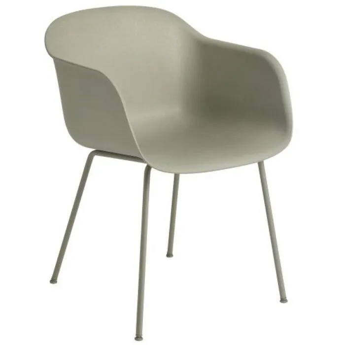 Finale Uitverkoop muuto Fiber Tube stoel-Dusty green