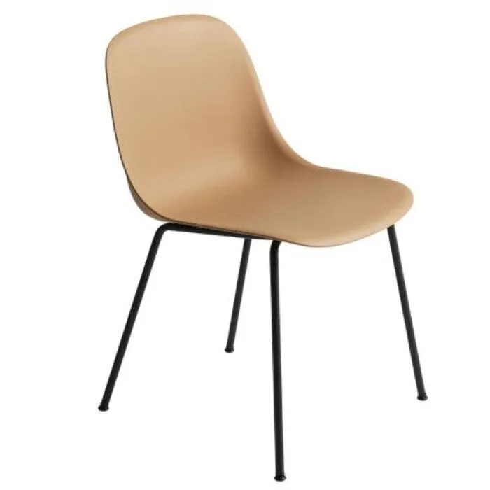 muuto Fiber Side Tube stoel-Oker geel Nieuw