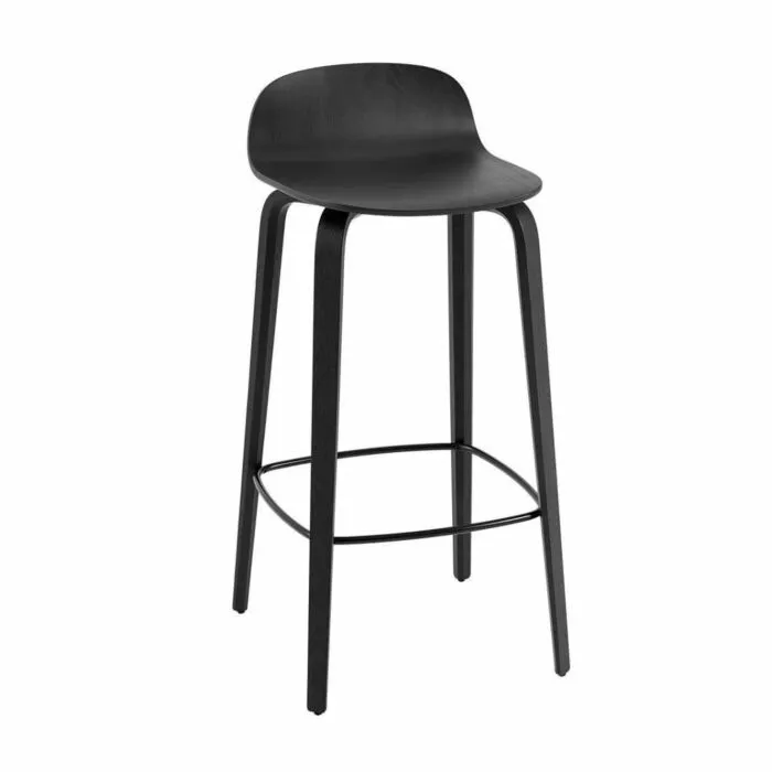 muuto Visu barkruk-Zithoogte 75 cm-Zwart Must-Have