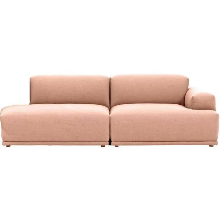 Exclusieve Aanbieding muuto Connect 2 zits 1 arm rechts bank-Steelcut Trio 515