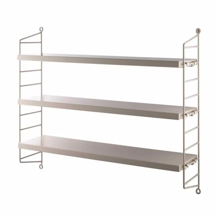 Beste Prijs String Pocket wandkast-Beige