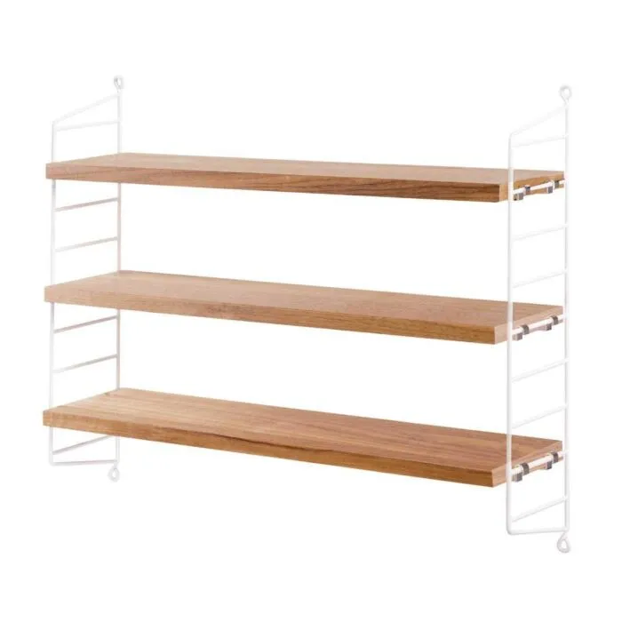 Lage Kosten String Pocket wandkast-Eiken naturel