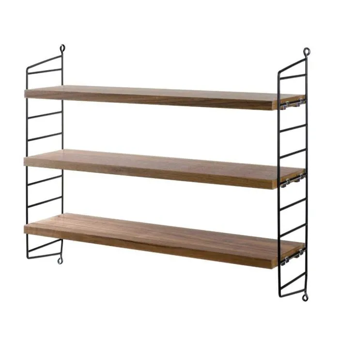 String Pocket wandkast-Walnoot Snelle Levering