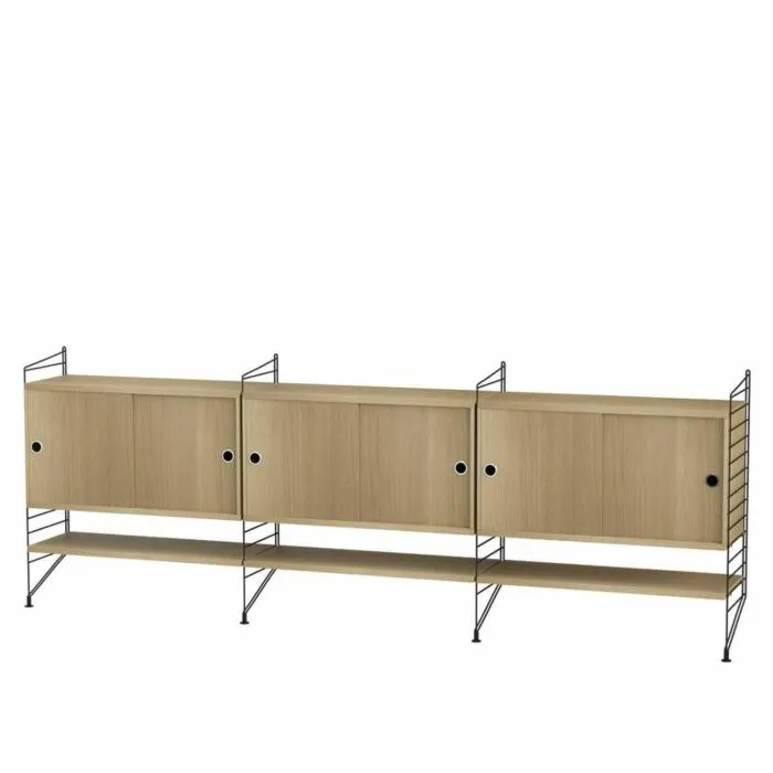 String dressoir large -Zwart-Eiken Op = Op