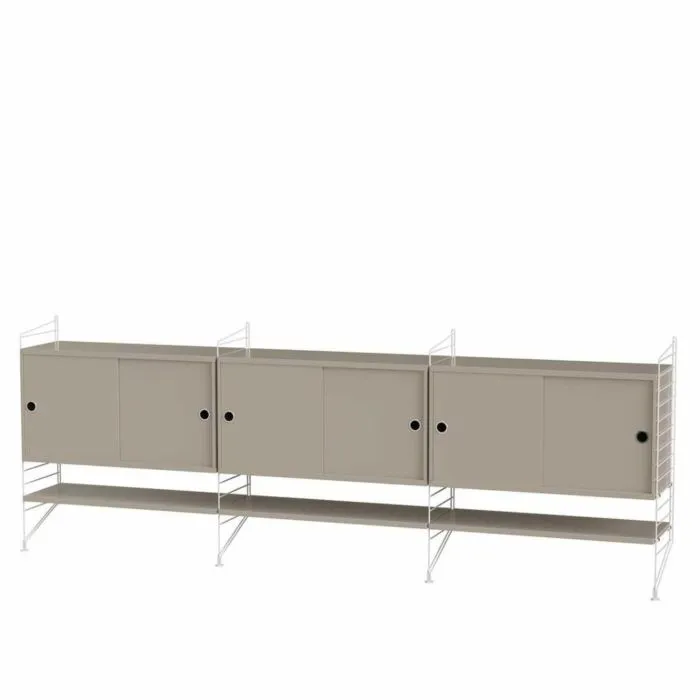 String dressoir large -Wit-Beige Betaalbaar