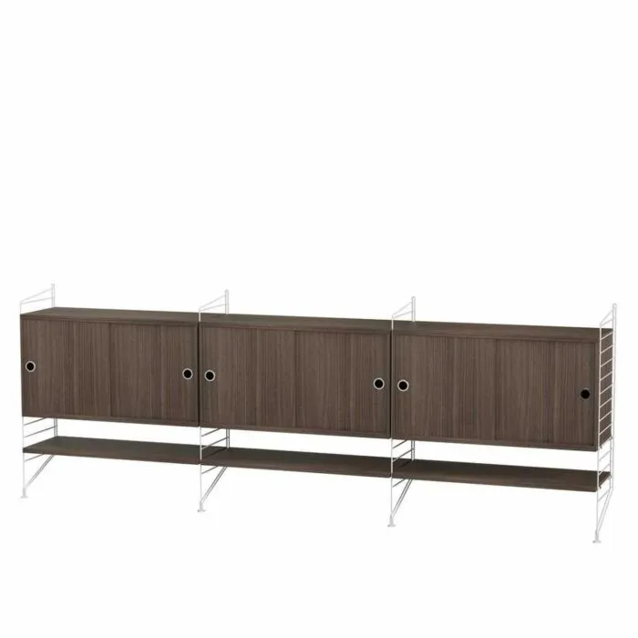 Nu Kopen String dressoir large -Wit-Walnoot