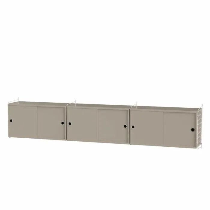 Lage Prijs String dressoir large hangend-Wit-Beige
