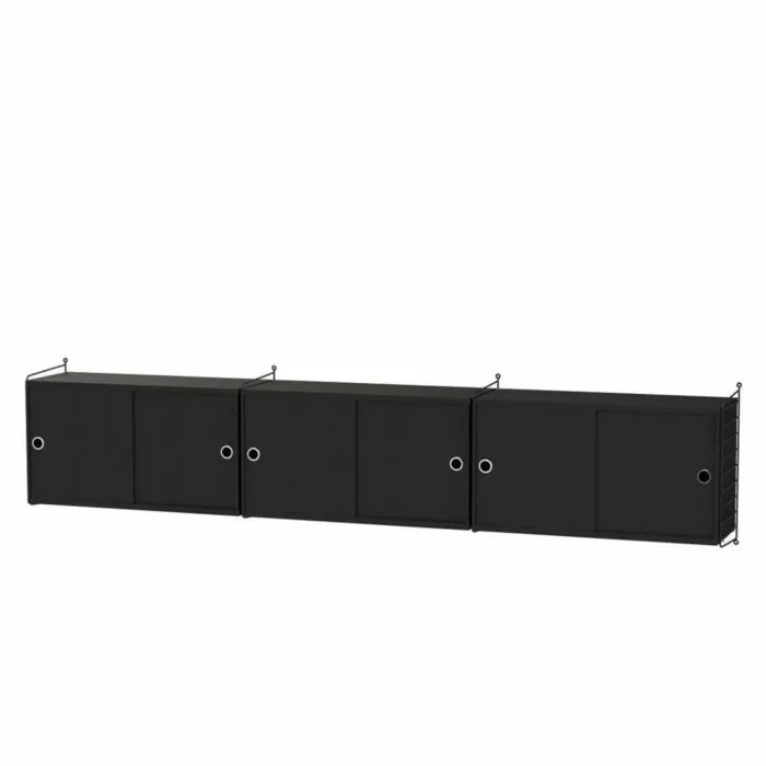 String dressoir large hangend-Zwart-Zwart essen Lage Kosten