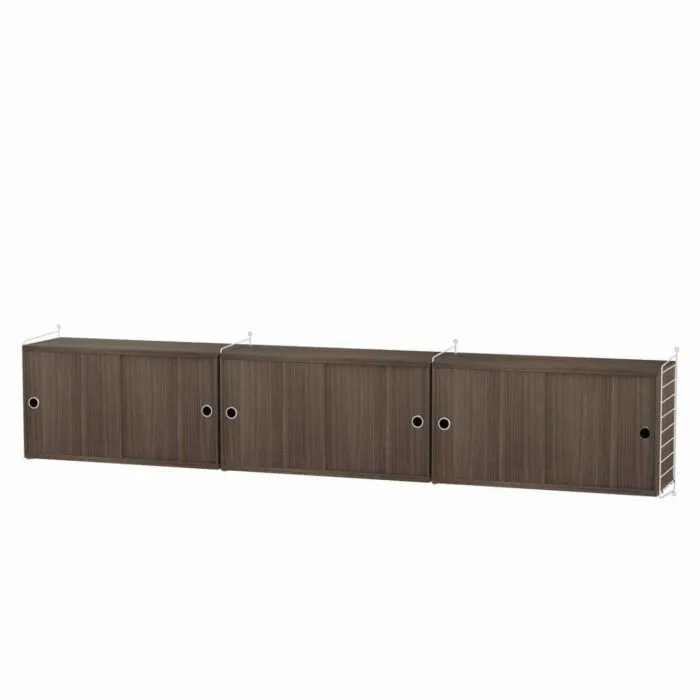 Direct Verzonden String dressoir large hangend-Wit-Walnoot
