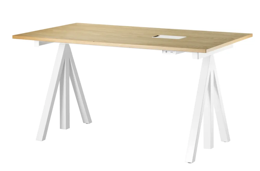 String Works desk bureau hoogte verstelbaar-140x78 cm-Eiken Uitverkoop
