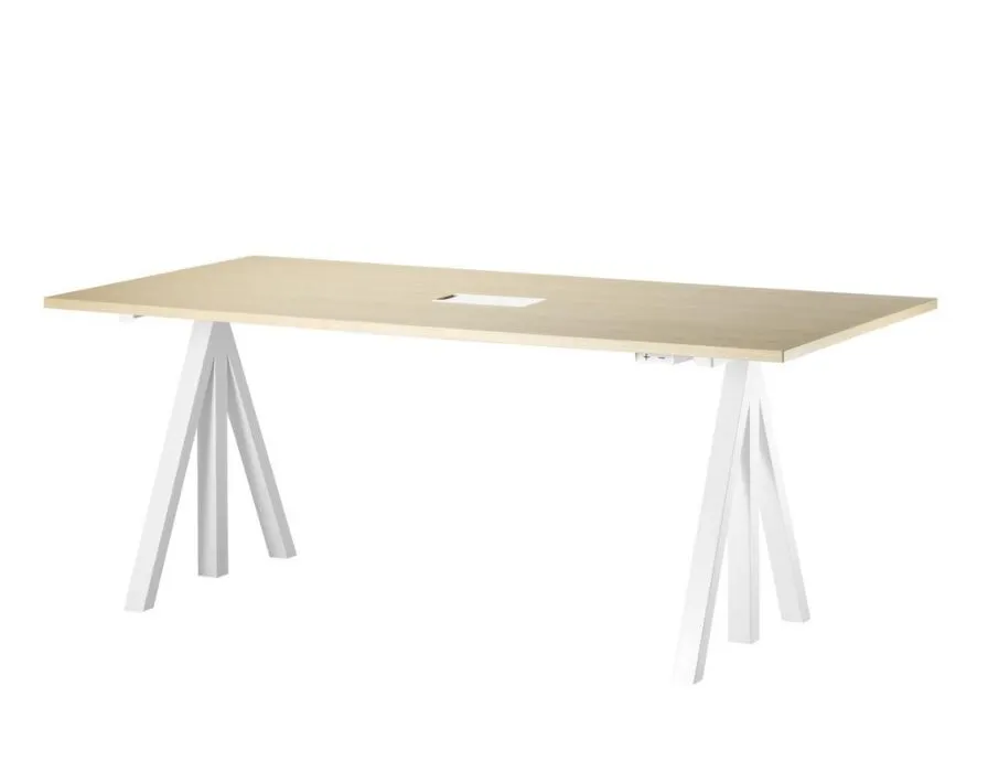 Koop Vandaag String Works desk bureau hoogte verstelbaar-180x90 cm-Essen