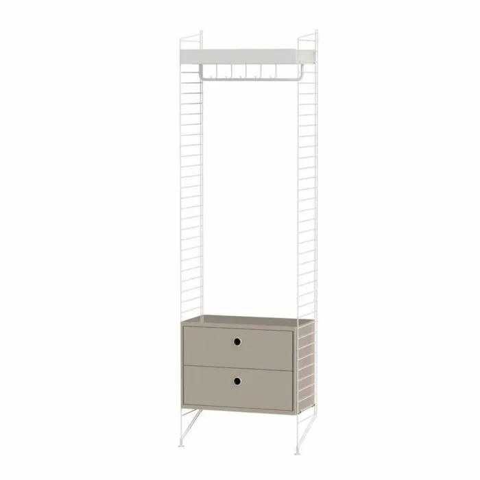 String kapstok combinatie 1-Beige/wit Gecertificeerd