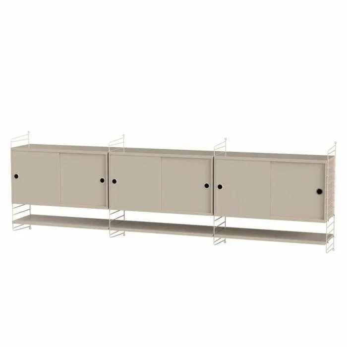 String dressoir large hangend met planken-Beige-Beige Gratis Retour