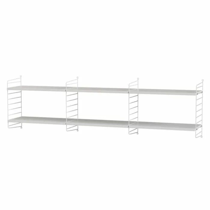 Bestel Nu String dressoir hangend met planken-Wit-Wit