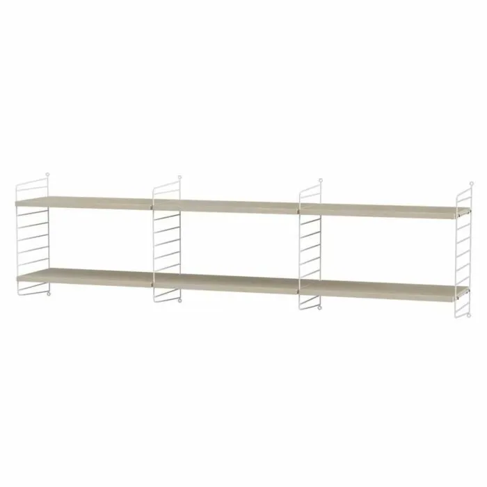 Speciale Aanbieding String dressoir hangend met planken-Wit-Essen
