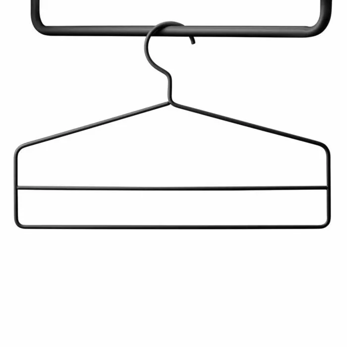 Gereduceerde Prijs String kledinghanger (set van 4)-Zwart