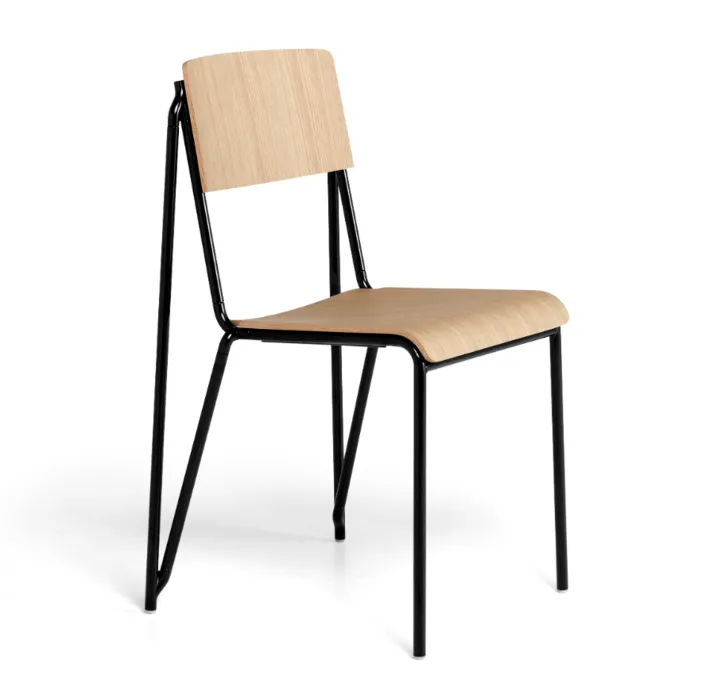 HAY Petit Standard stoel gepoedercoat onderstel-Black - Mat gelakt Alleen Vandaag