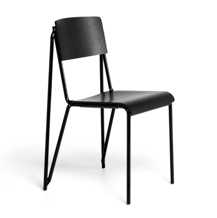 Korting HAY Petit Standard stoel gepoedercoat onderstel-Black