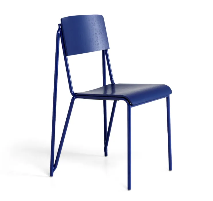 HAY Petit Standard stoel gepoedercoat onderstel-Ultra Marine Blue Lage Kosten